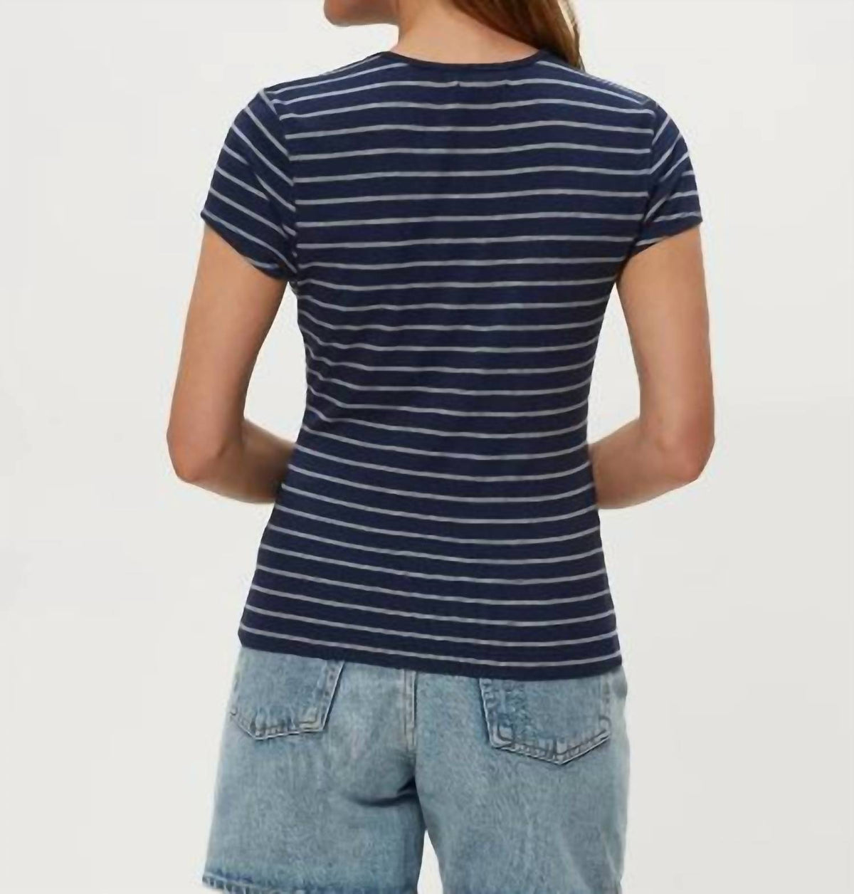 Michael Stars - Joy Ultra Rib Stripe Crew Tee