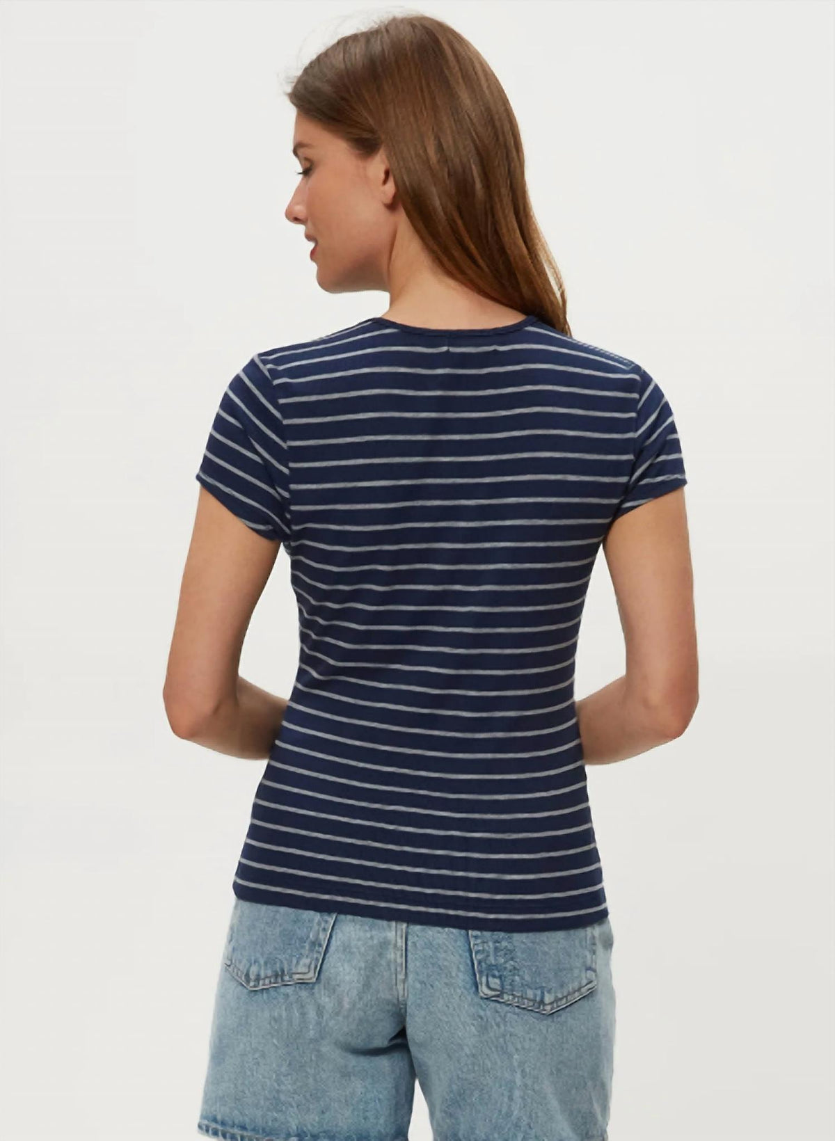 Michael Stars - Joy Ultra Rib Stripe Crew Tee
