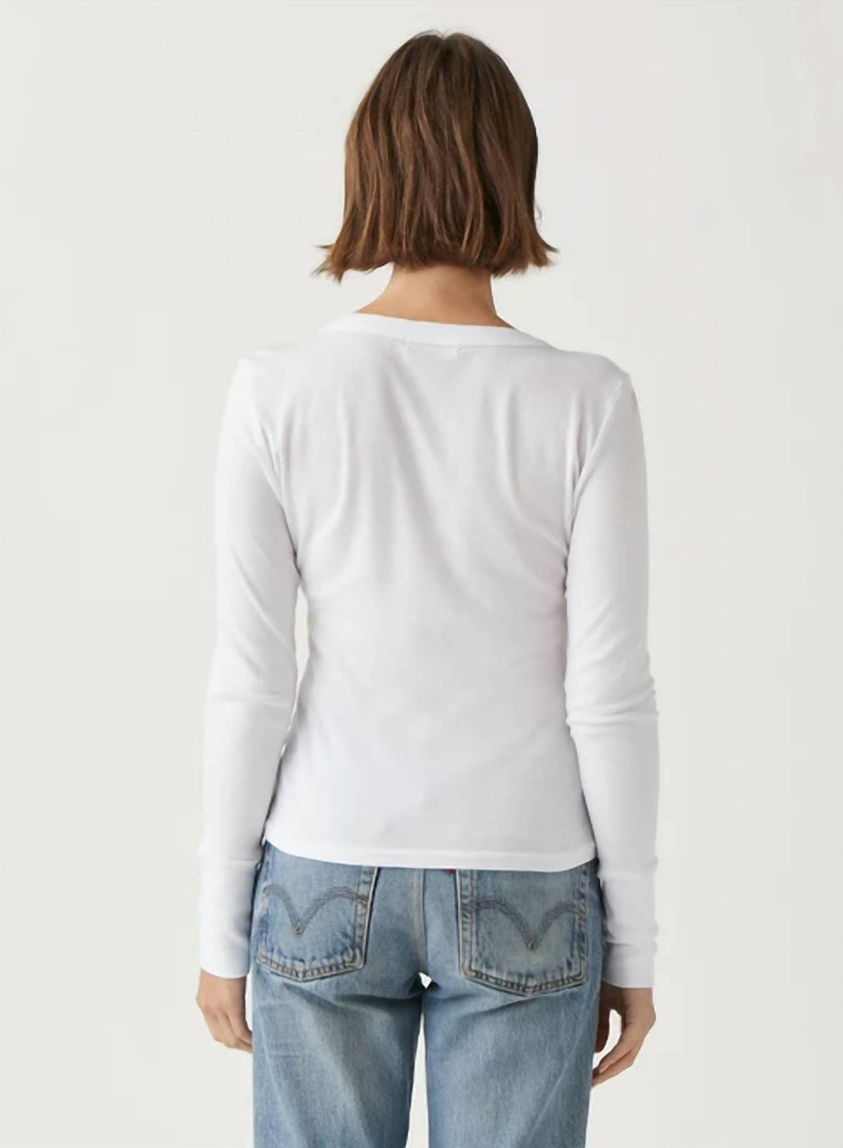 Michael Stars - Logan Long Sleeve V-neck Tee