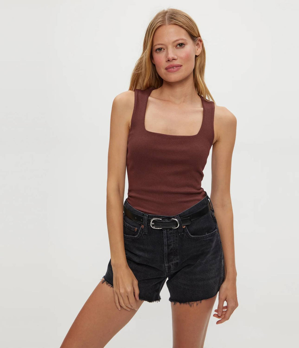 Michael Stars - Maribel Square Neck Tank