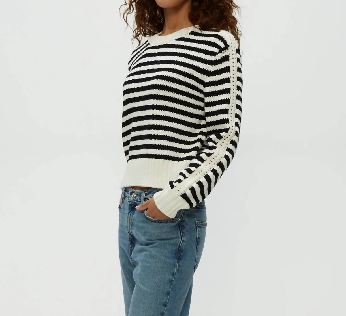 Michael Stars - Merle Striped Crewneck Sweater