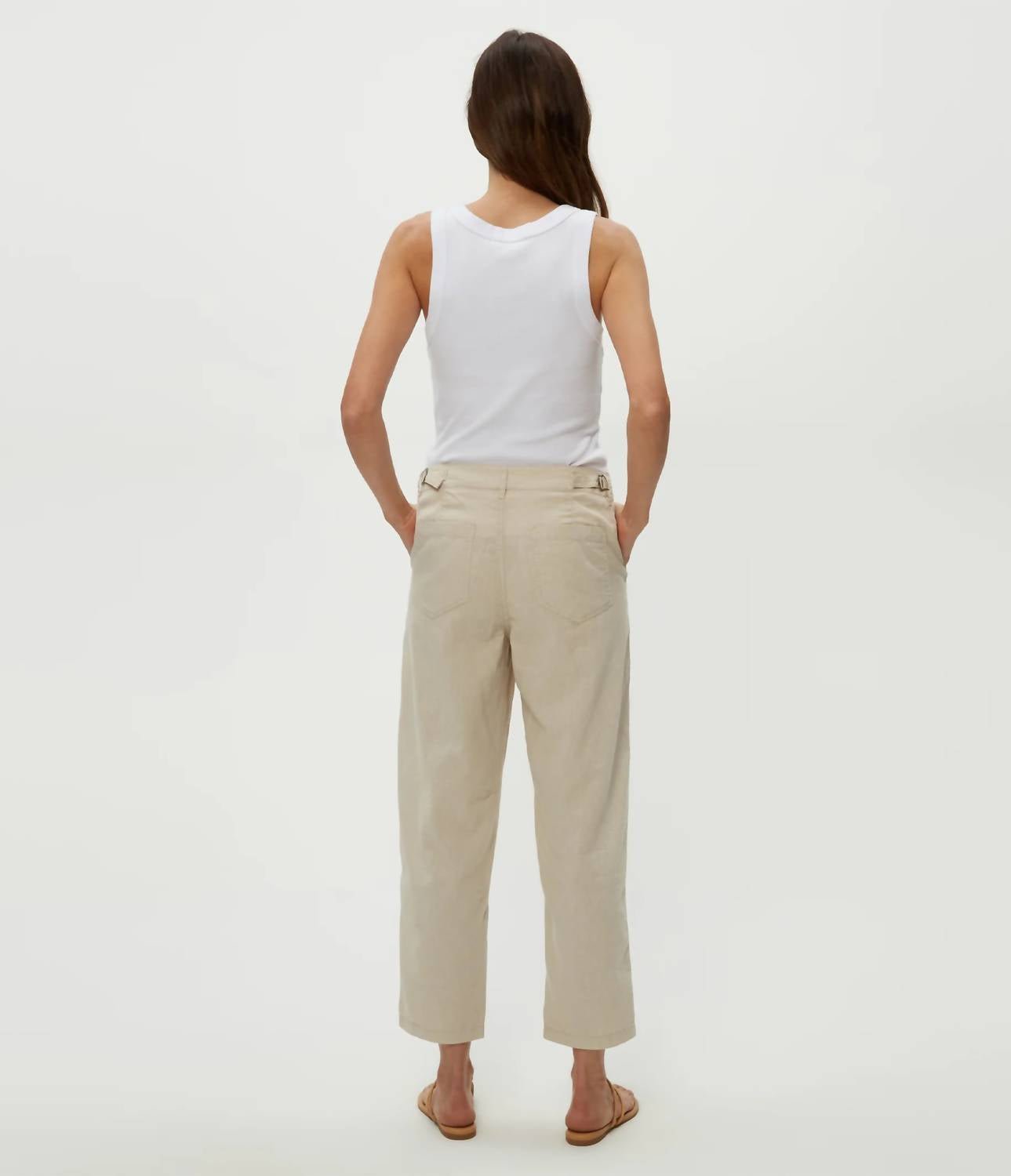 Michael Stars - Sal Barrel Leg Pant - beige - clothing - pants
