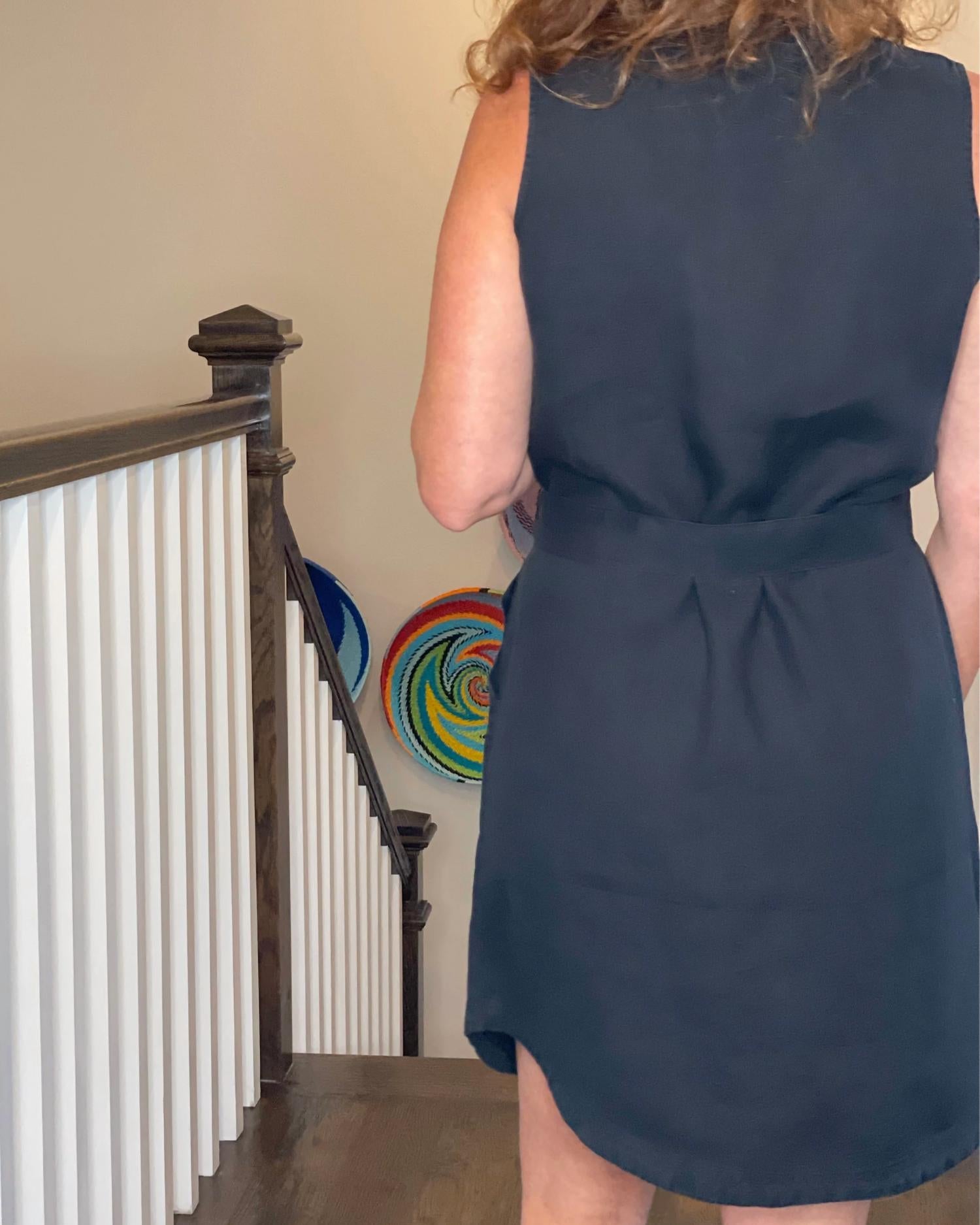Michael Stars - Sleeveless Utility Dress - black - clothing - dresses