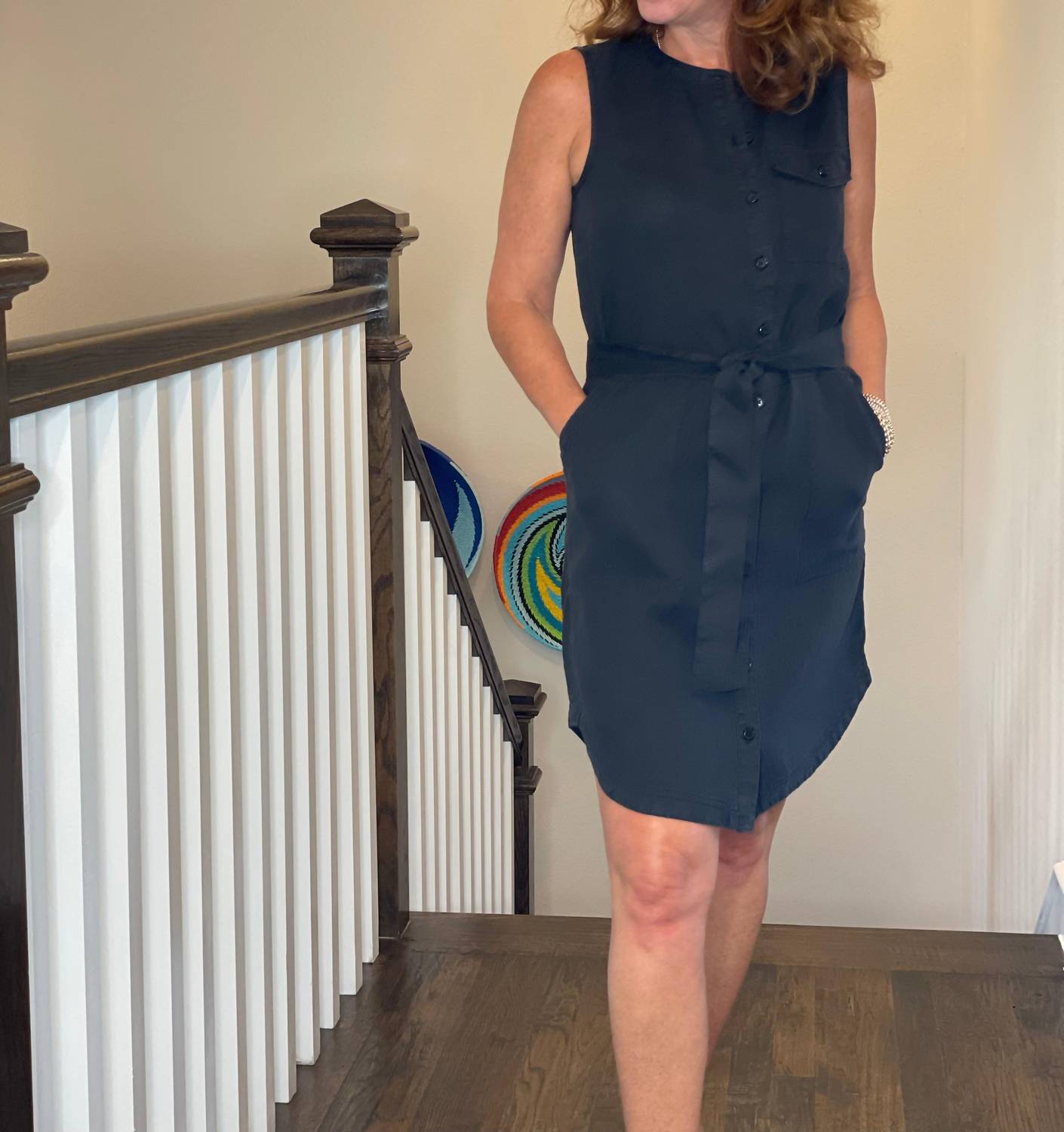 Michael Stars - Sleeveless Utility Dress - black - clothing - dresses