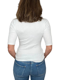 Michael Stars - Whitney Elbow Sleeve Tee - clothing - cotton - shirts