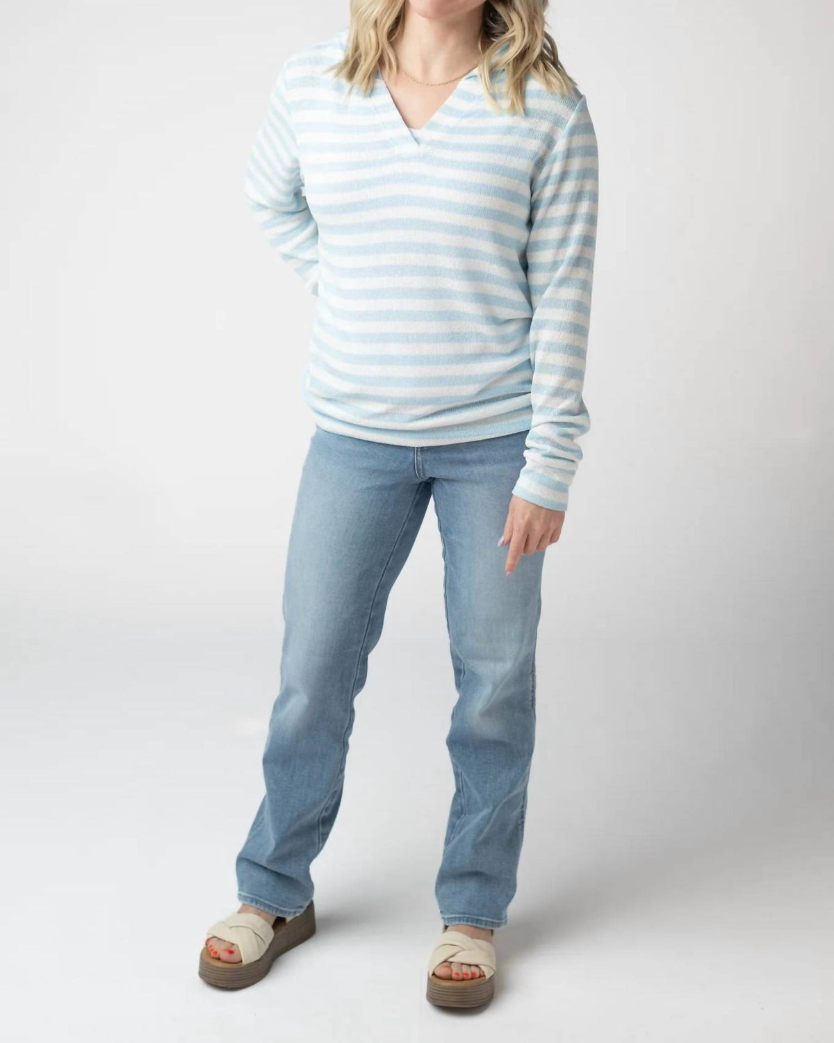 Michelle Mae - Amelia Striped Hoodie