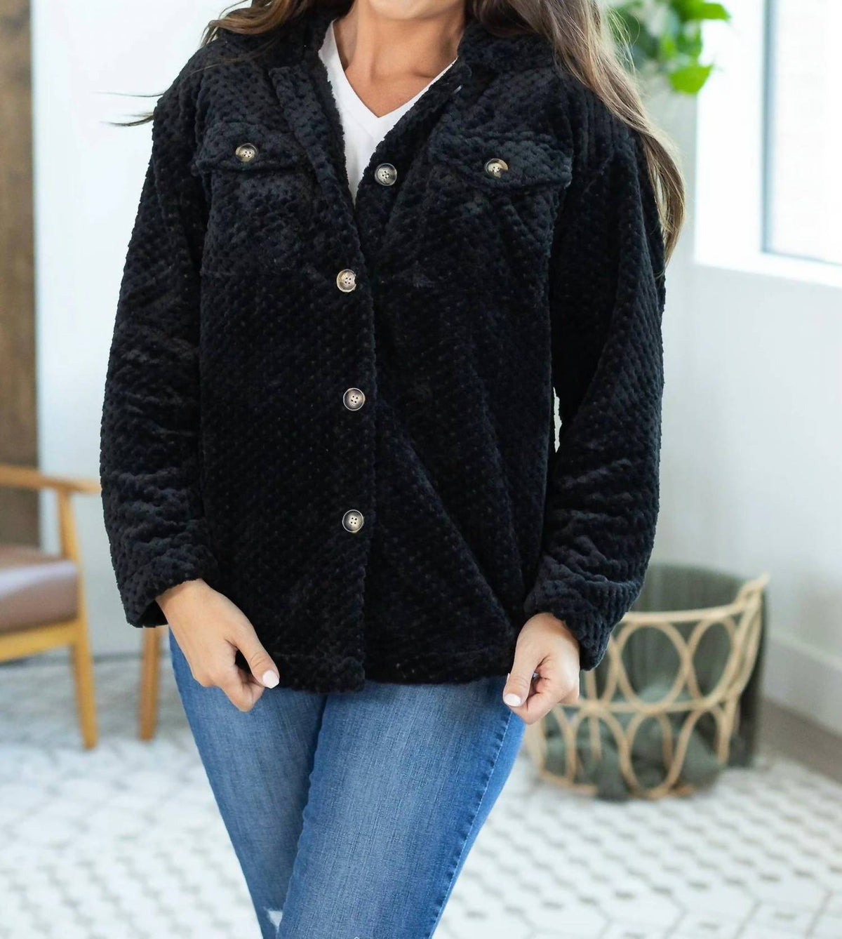 Michelle Mae - Fleece Shacket