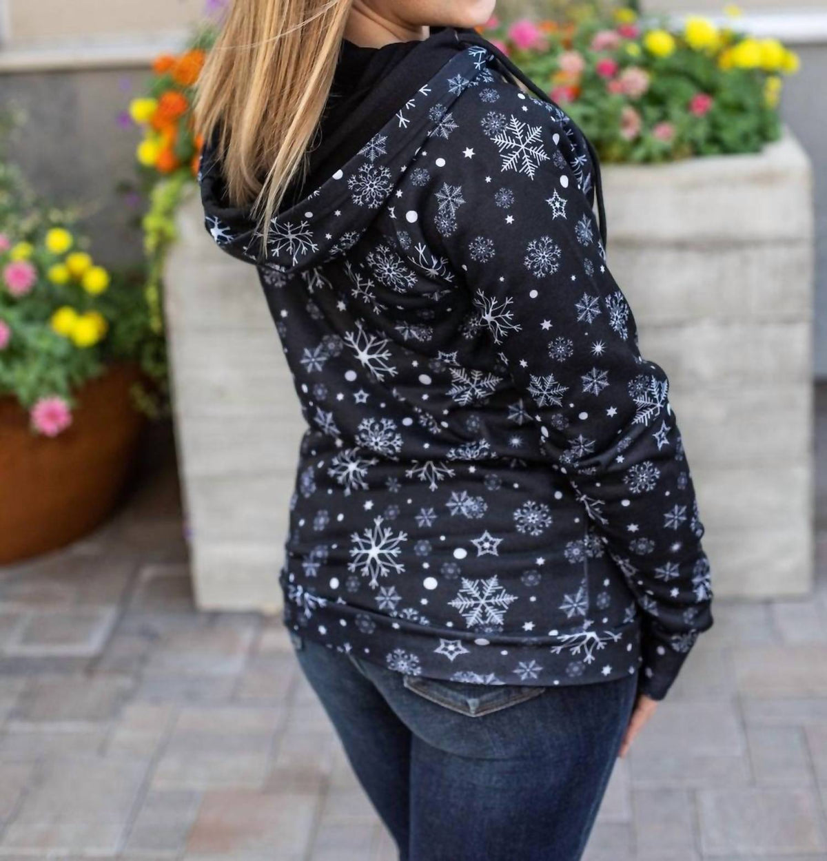 Michelle Mae - Midnight Snowflake Double Hoodie