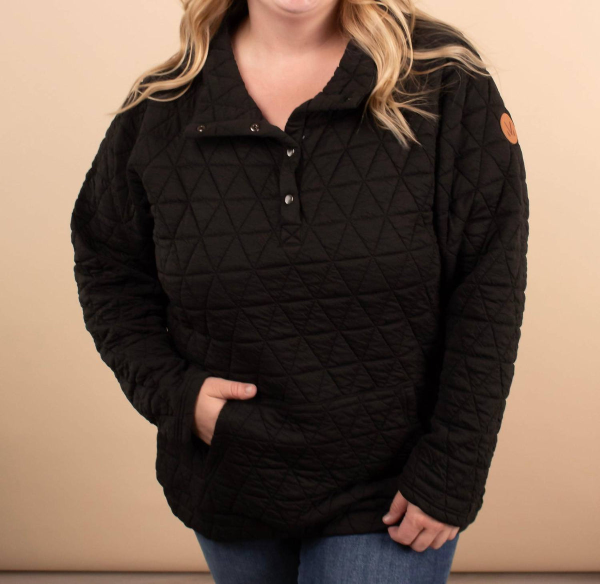 Michelle Mae - Structured Snap Button Pullover Jacket