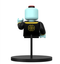 Mighty Jaxx - Jason Freeny Brick Baby - Jiang Shi Edition - accents - artwork - blue