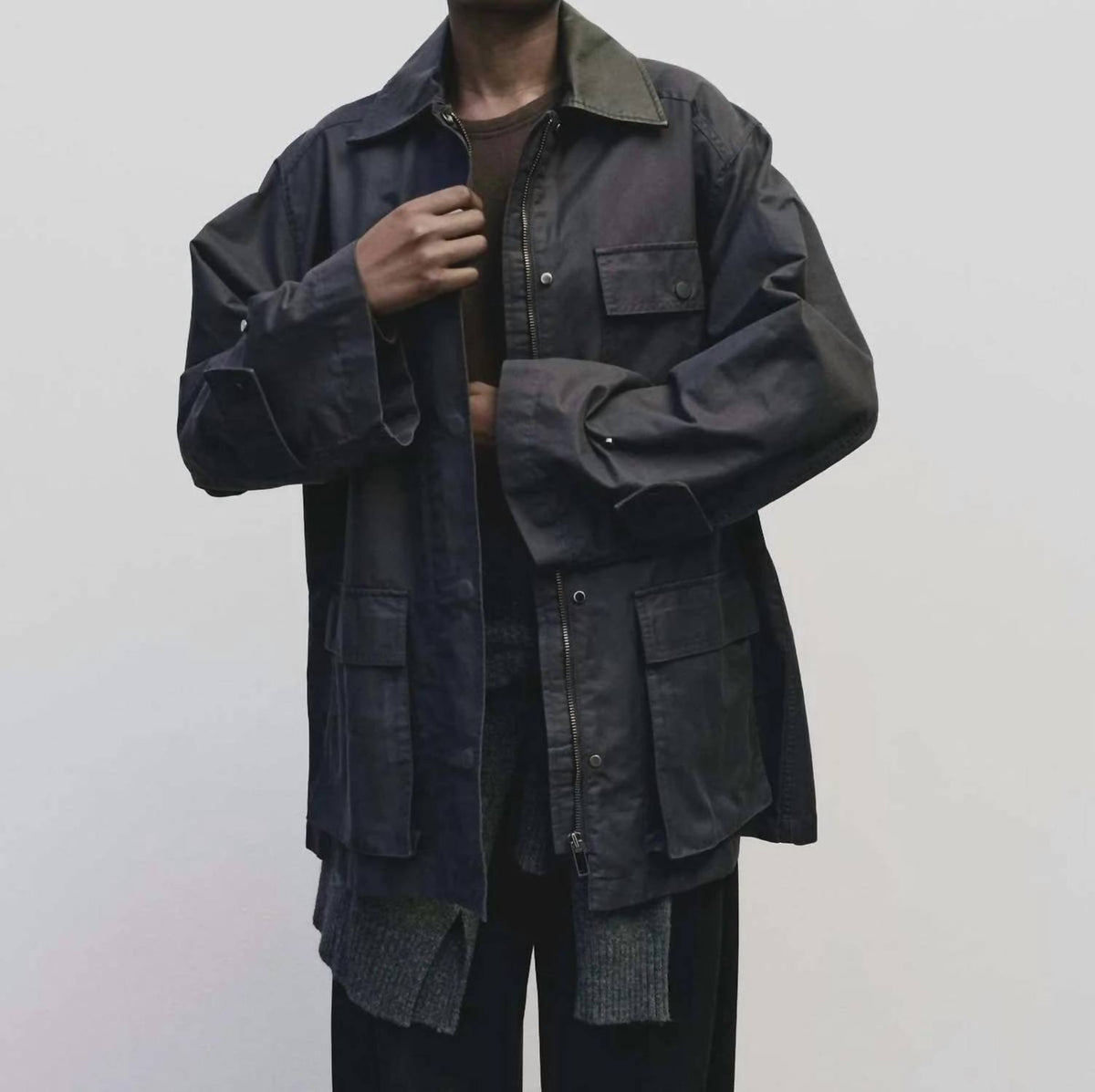 Mijeong Park - Contrast Collar Work Jacket