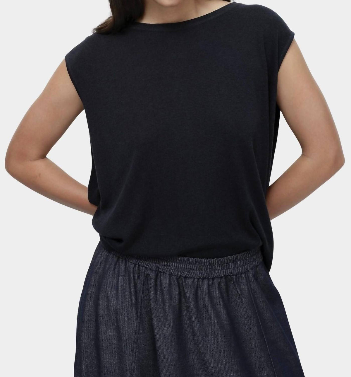 Mijeong Park - Drape Back Knit Top