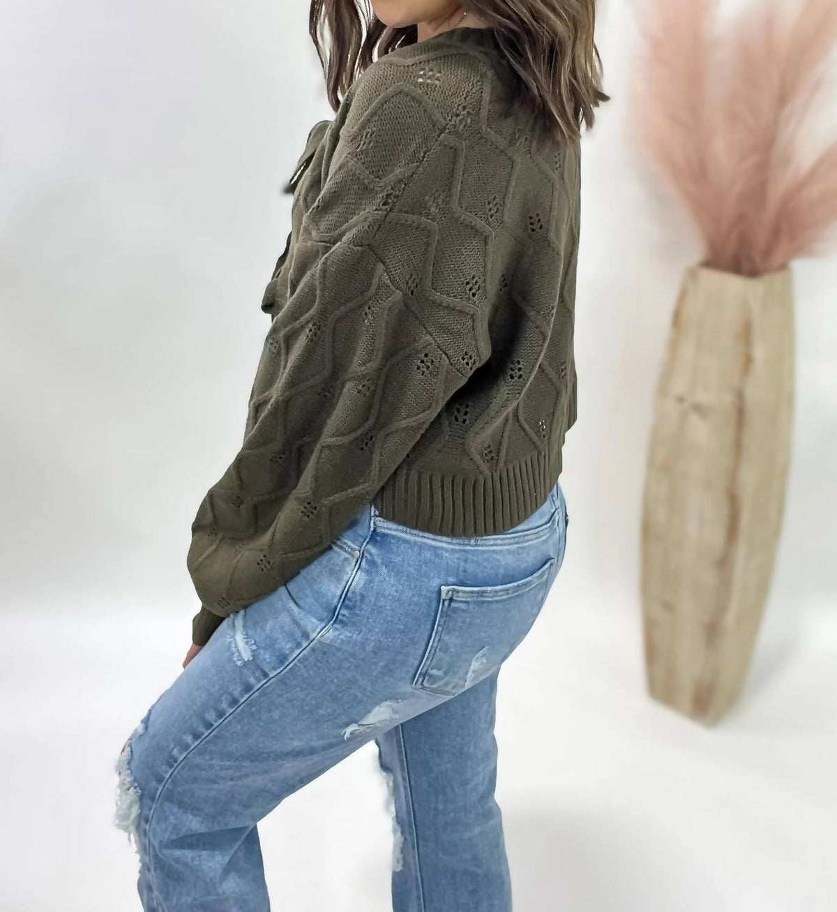 Mikarose - Knotted Knit Cardigan