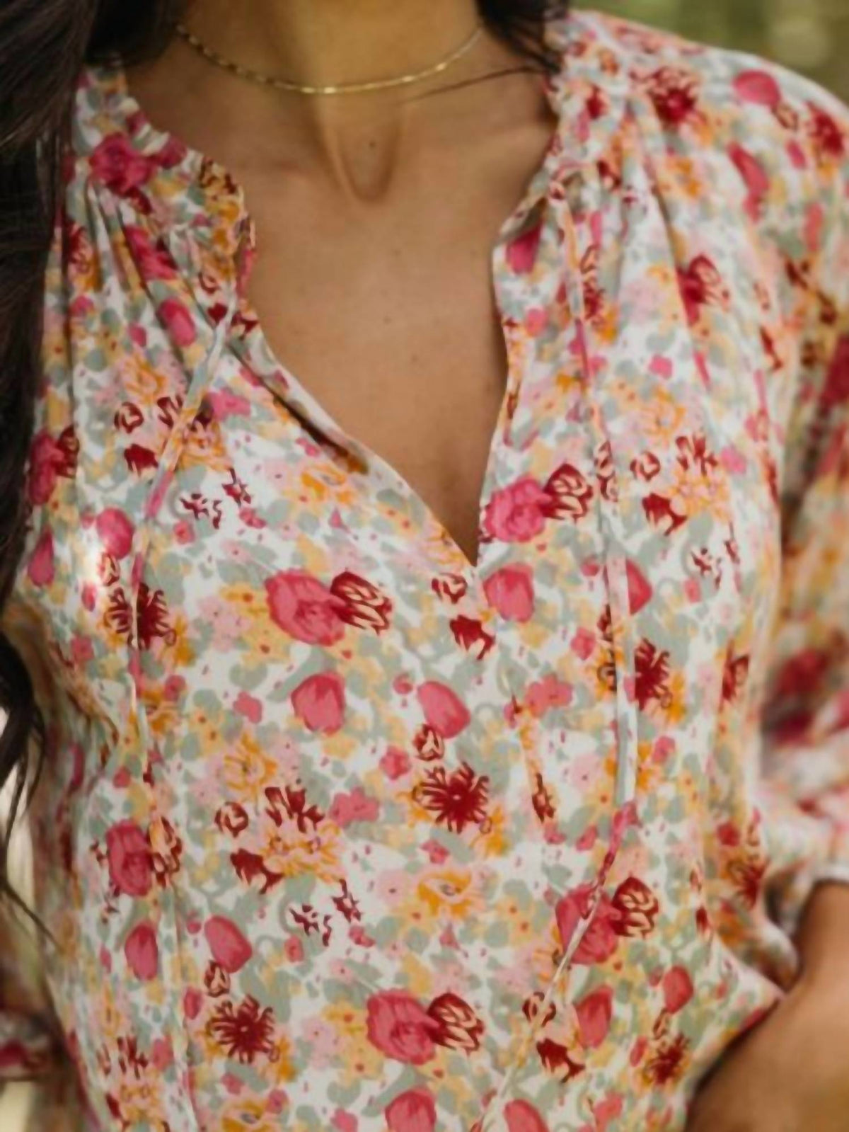 Mikarose - Tie Neck Blouse
