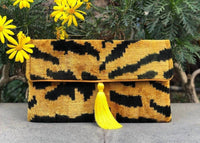 Mila Miro By Emelie - Acireale Silk Clutch - bags - black - clutches