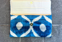 Mila Miro By Emelie - Women's Portoferraio Silk Clutch - bags - blue - clutches