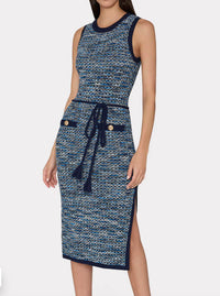 Milly - Kim Textured Knit Midi Dress