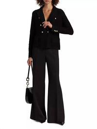 Milly - Kimmis Knit Blazer - acrylic - black - blazers