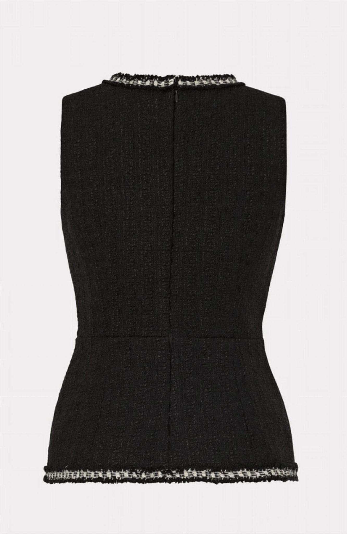 Milly - Nette Boucle Shell Top - black - blouses - clothing