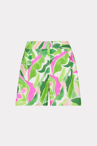 PAINTED BLOOM LINEN SHORT