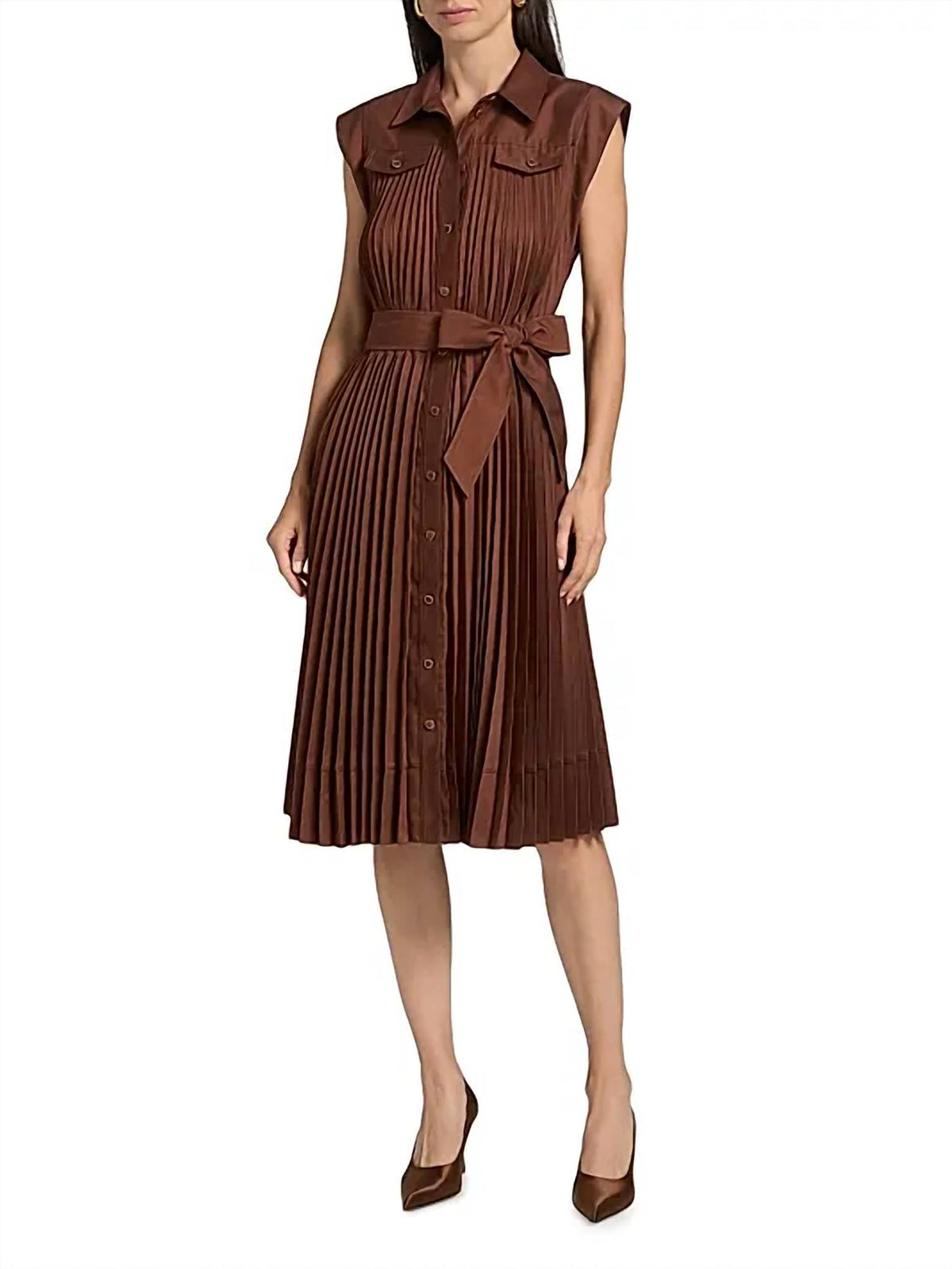 Milly - Pleated Maxi Dress