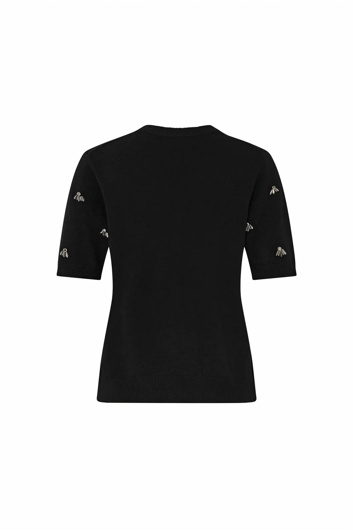 Milly - Rosalyn Rhinestone Crewneck Top