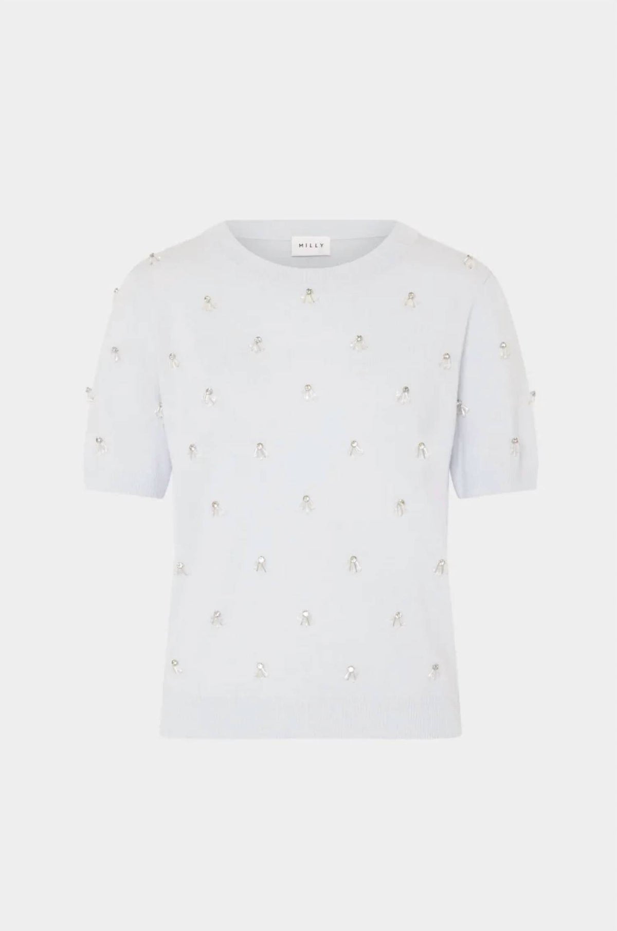 Milly - ROSALYN RHINESTONE EMBELLISHED SWEATER