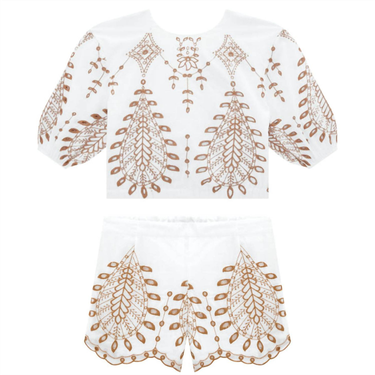 Milon - Girl's Boho Chic Embroidered Set