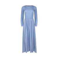 Mima Rosso - Knit Top Contrast Fabric Maxi Dress - blue - clothing - directbrandpartner