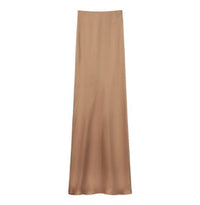 Mima Rosso - Maxi Slip Skirt - brown - clothing - directbrandpartner
