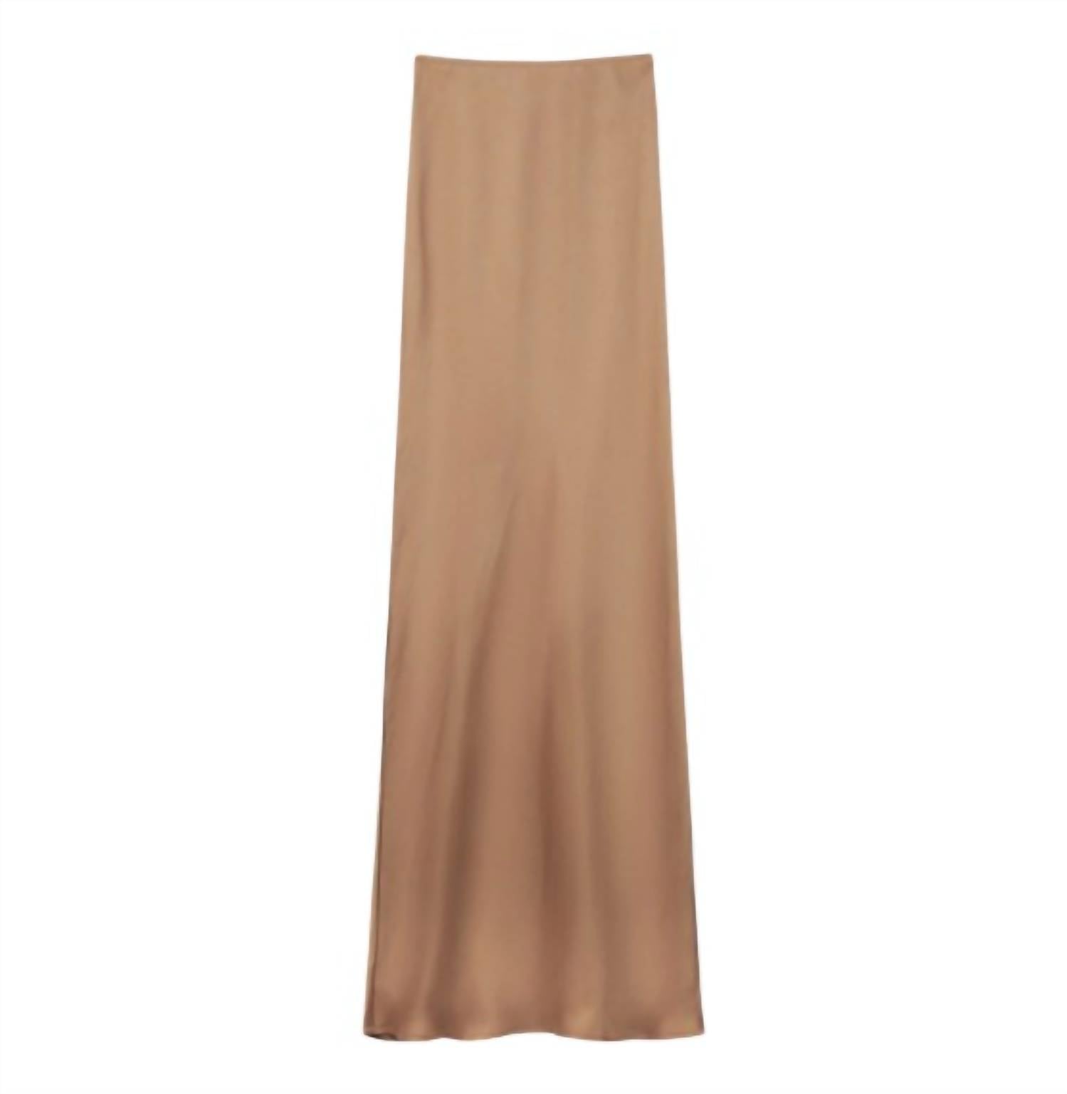 Mima Rosso - Maxi Slip Skirt - brown - clothing - directbrandpartner