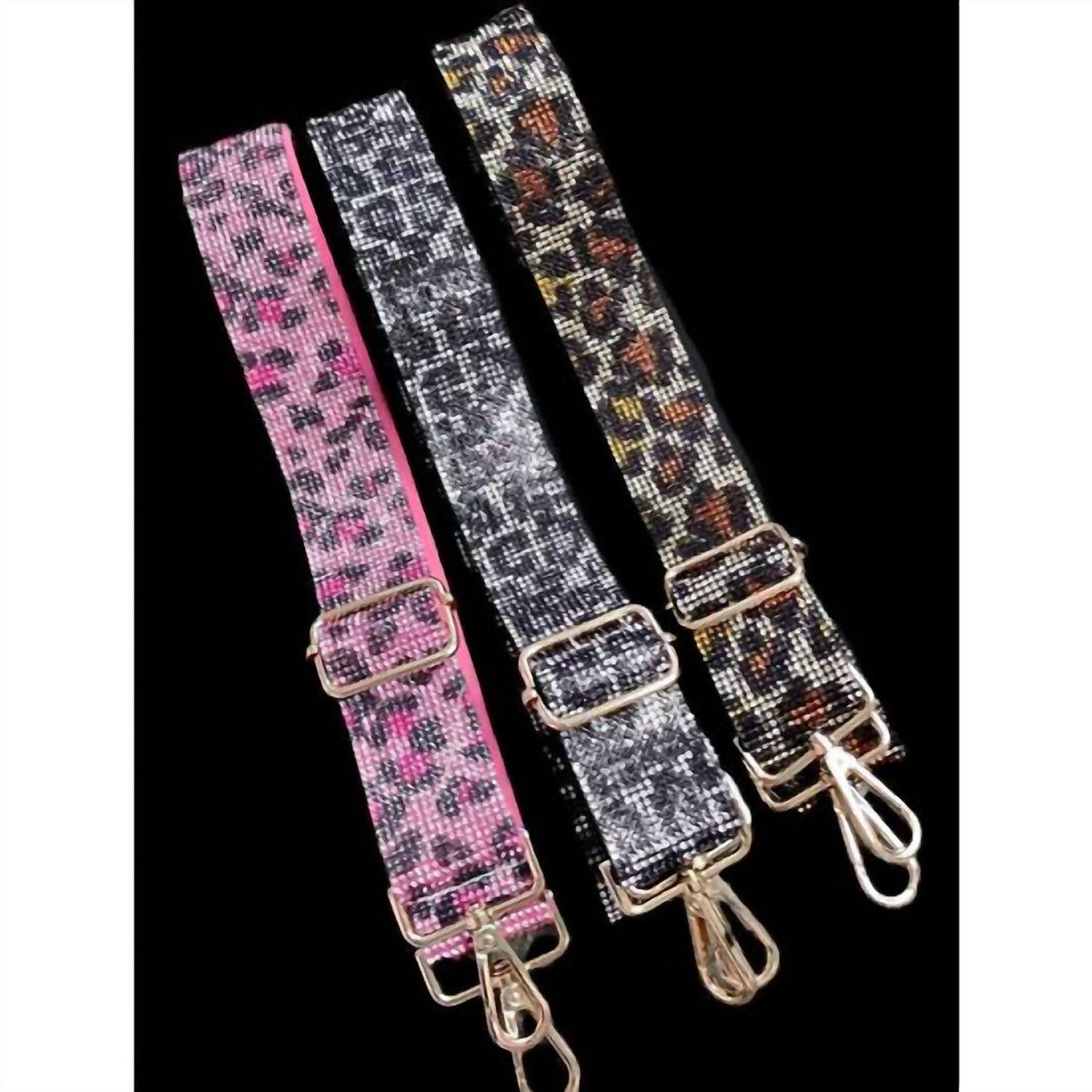 Mimi Wholesale - Leopard Rhinestone Crossbody Strap