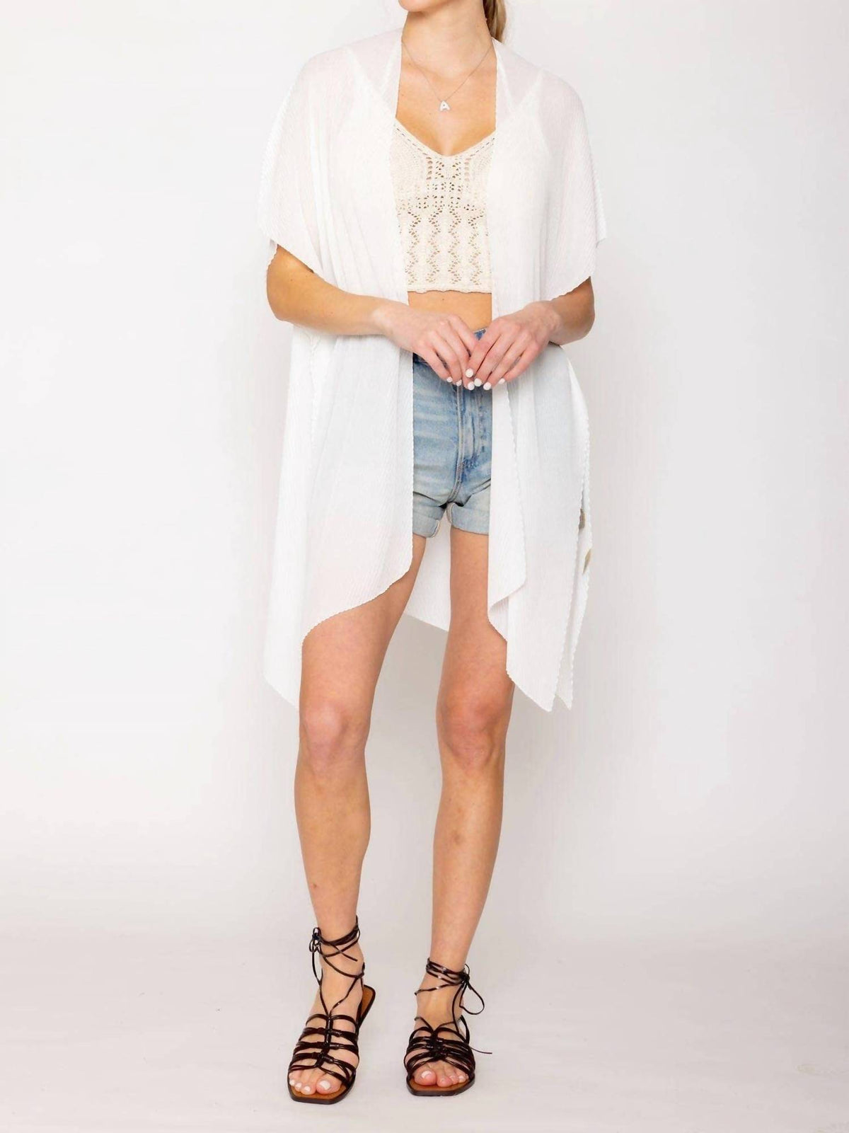 Mimi Wholesale - Samara Solid Kimono/ Cover Up