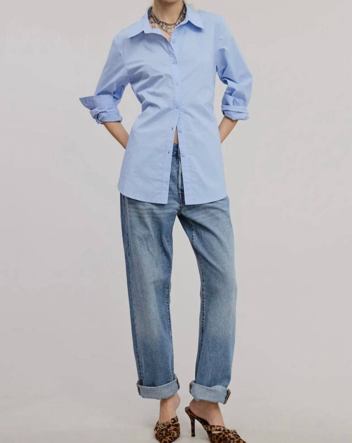 Mimosa - Fitted Collared Blouse