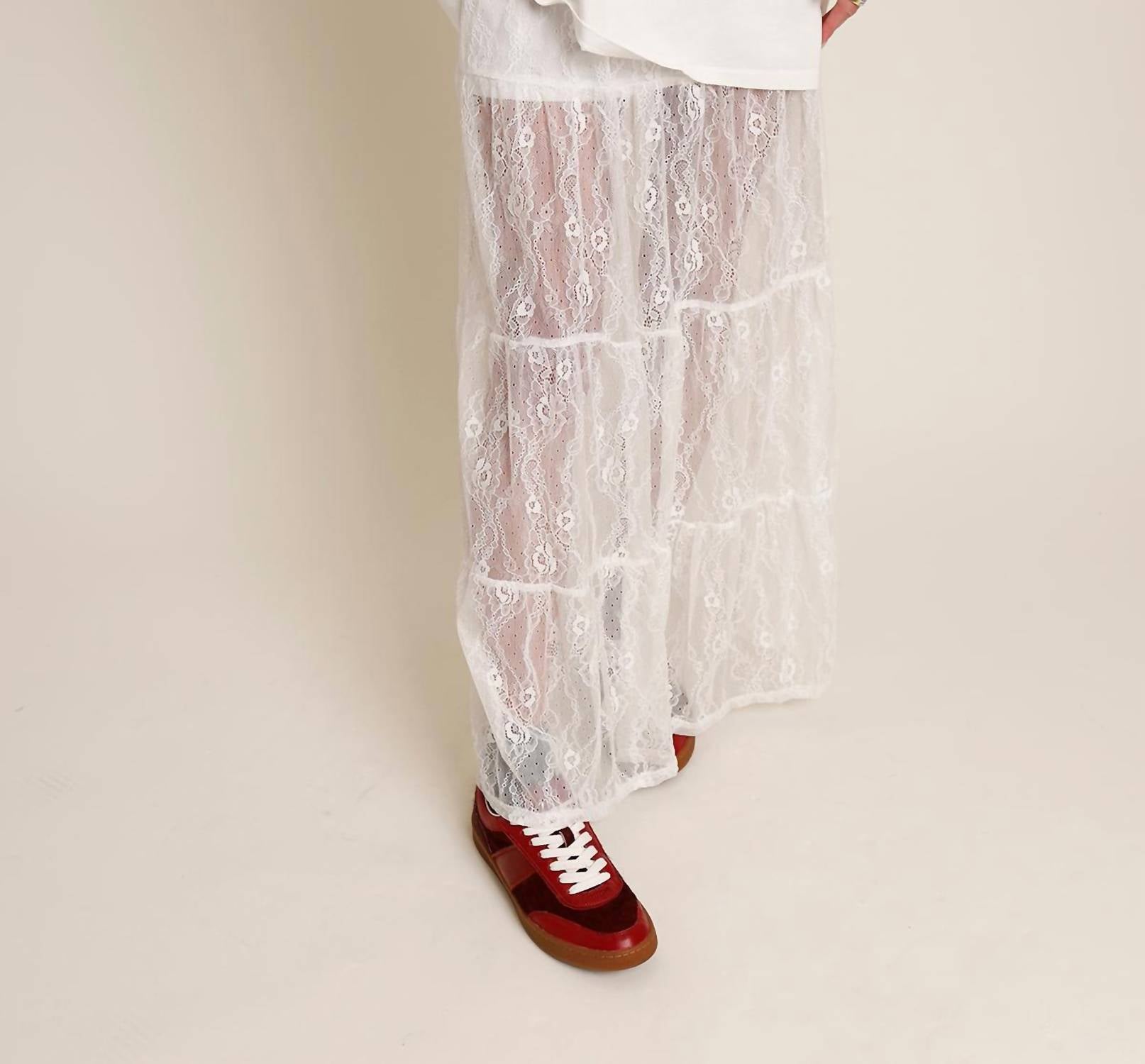 Mimosa - Patti Lace Maxi Skirt - clothing - long - skirts - maxi