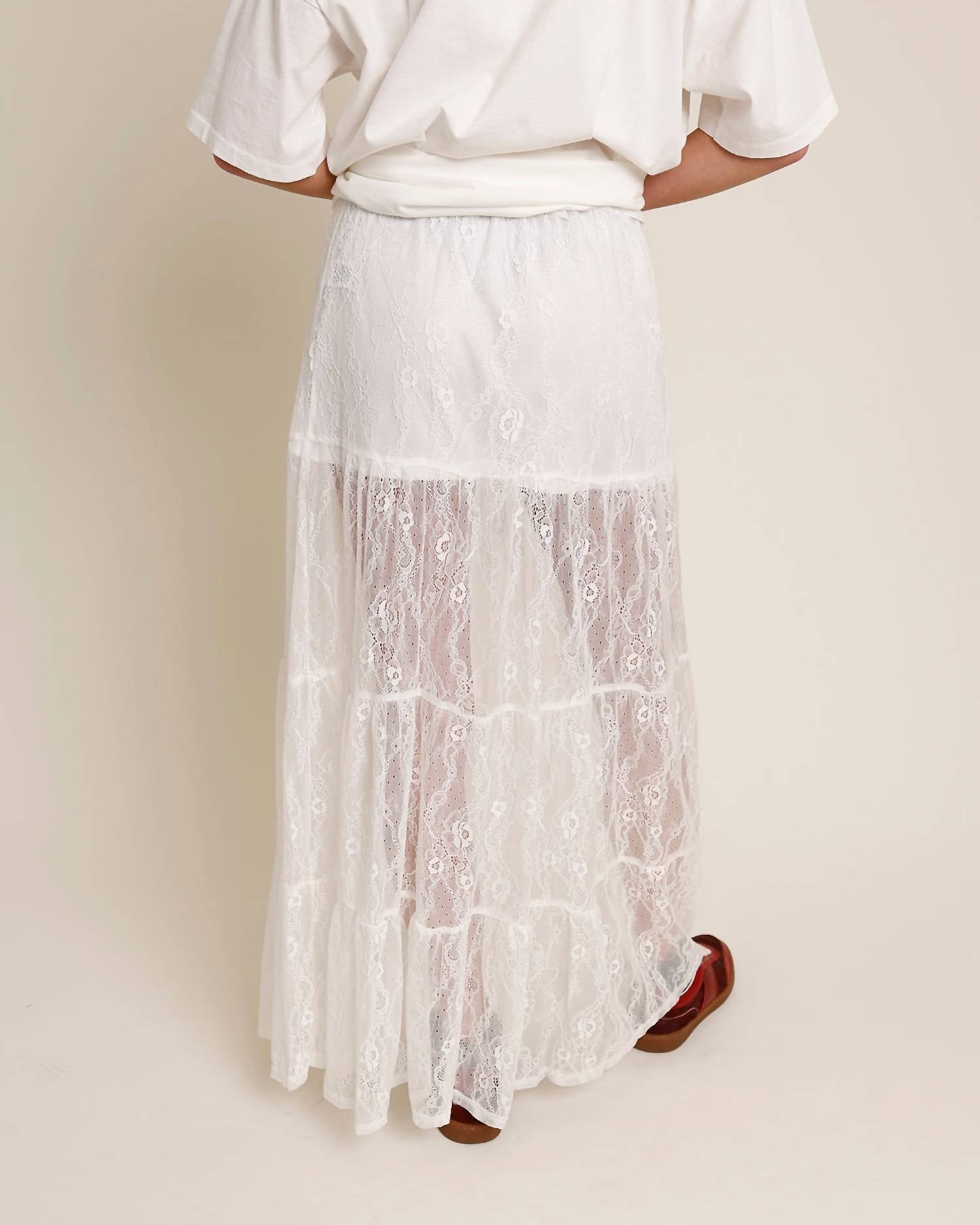 Mimosa - Patti Lace Maxi Skirt - clothing - long - skirts - maxi