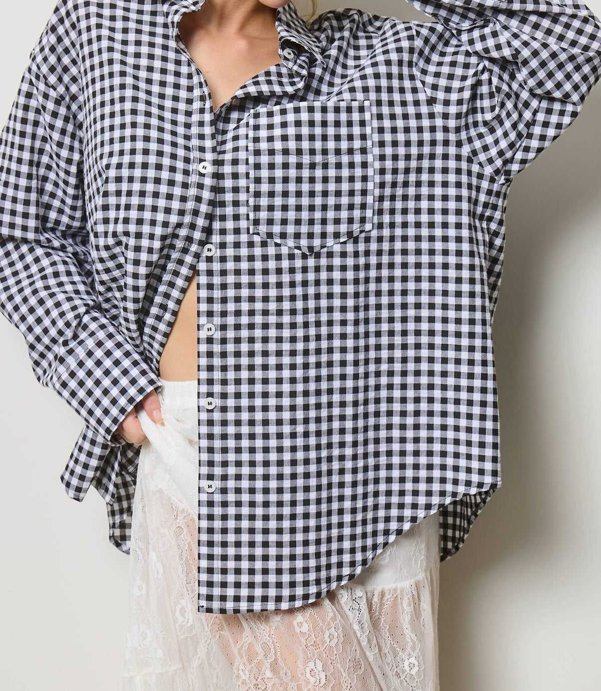 Mimosa - Reba Gingham Button Down Shirt