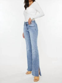 Minga London - Groovy Mid Rise Flare Jeans