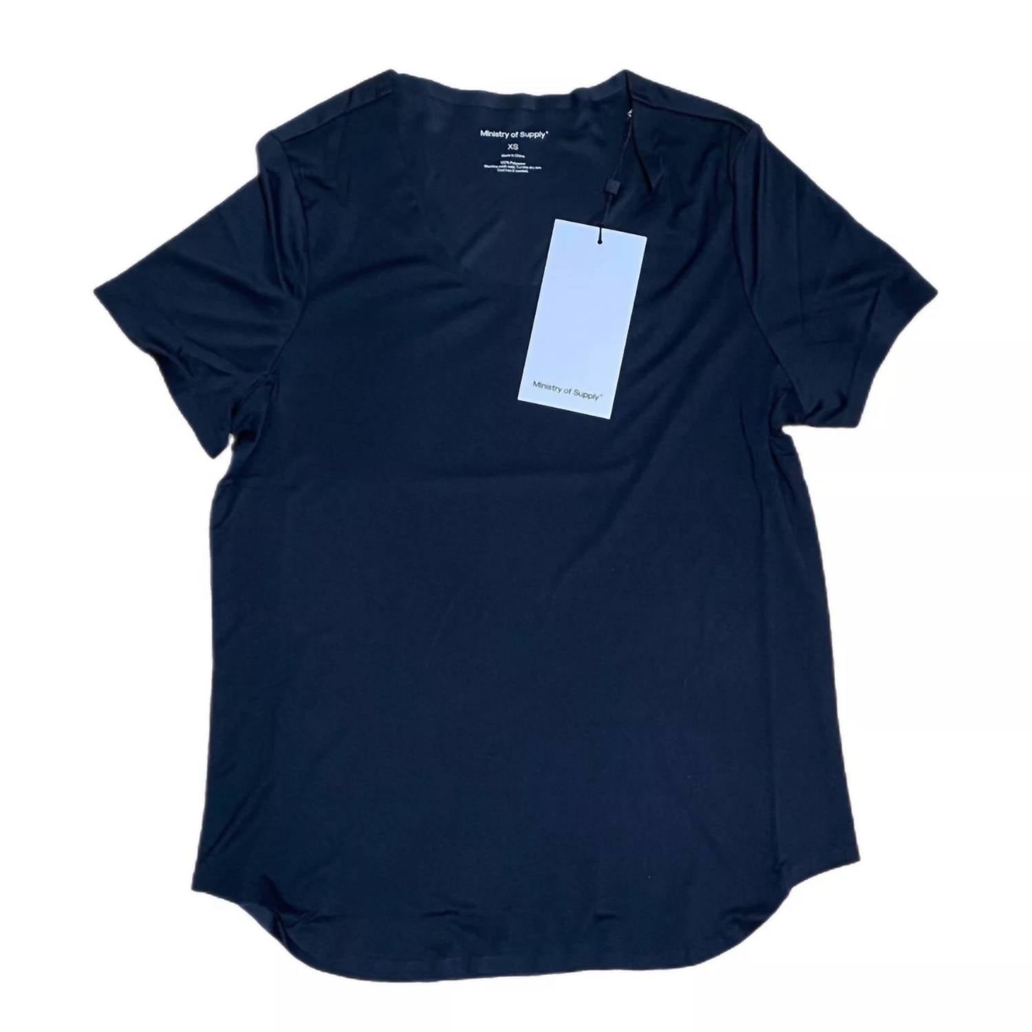 Ministry Of Supply - Comfort Stretch Luxe Touch Tee Shirt - black - clothing - polyester
