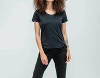 Ministry Of Supply - Comfort Stretch Luxe Touch Tee Shirt - black - clothing - polyester