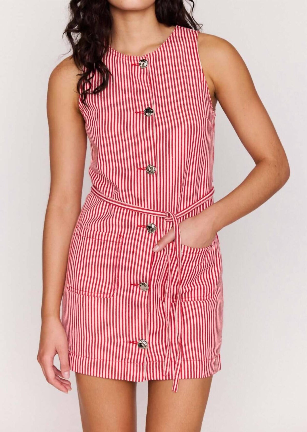 Minkpink - Freya Stripe Shift Dress