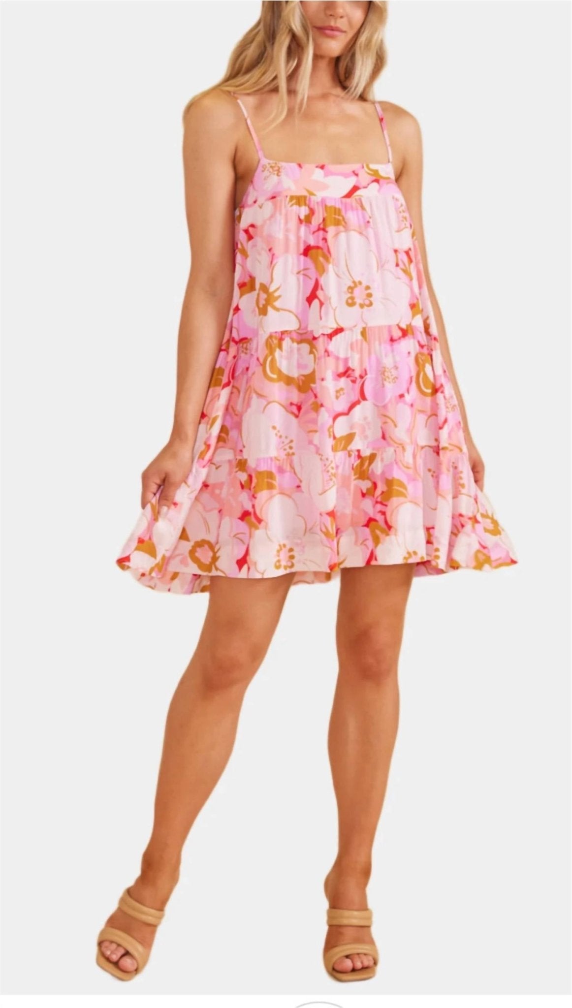 Minkpink - Josie Tiered Mini Dress Floral - clothing - collection:vacationdresses(Auto) - dresses