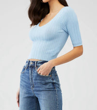 Minkpink - Odessa Knit Short Sleeve Top