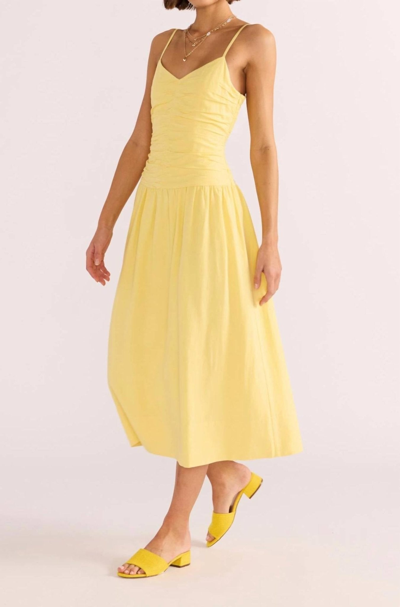 Minkpink - Ophelia Ruched Midi Dress - clothing - dresses - midi