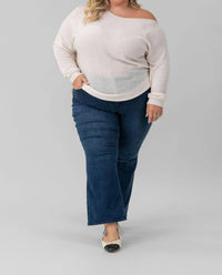 Minnie Rose - Cashmere Off The Shoulder Top - Plus
