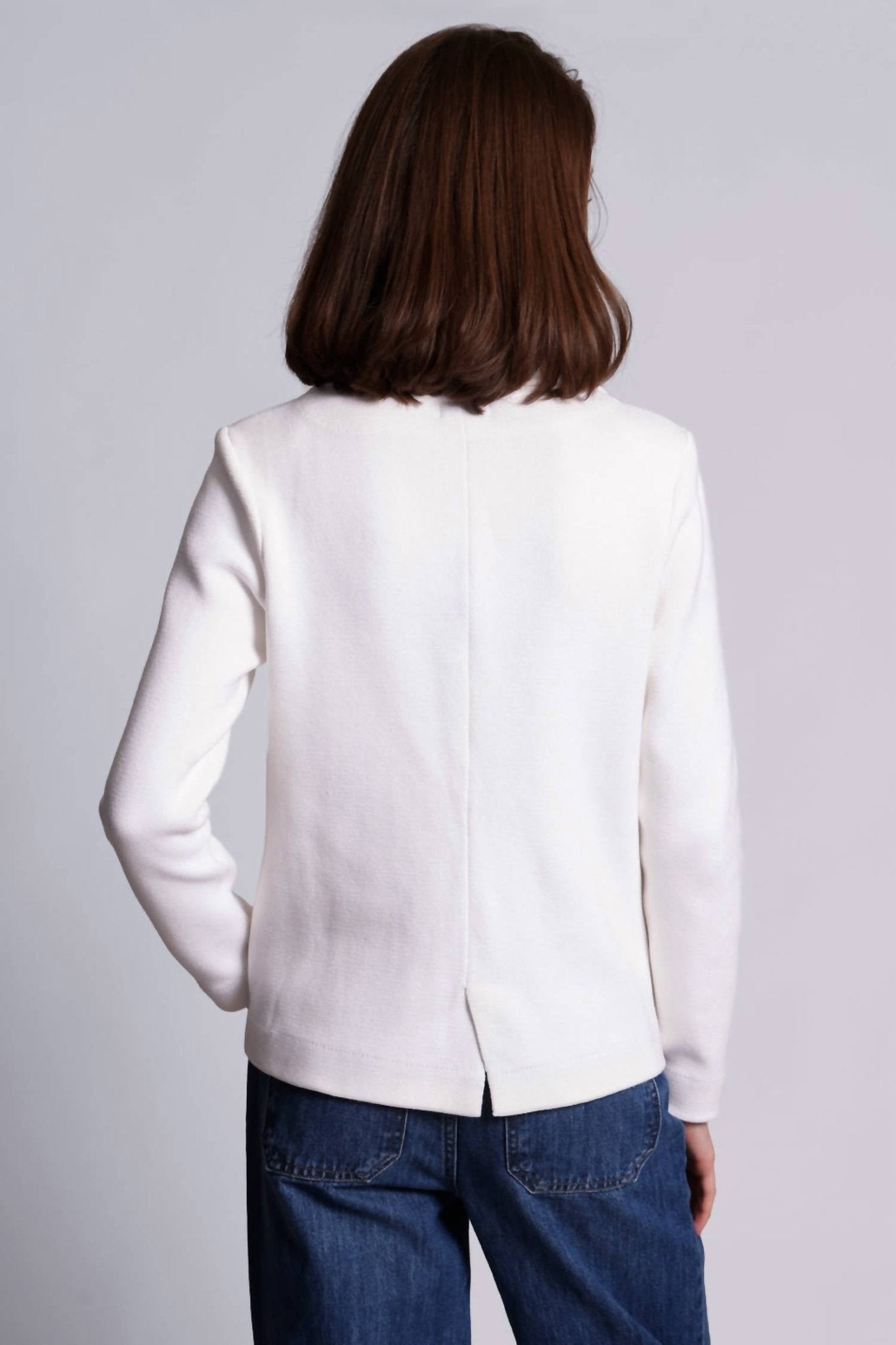 Minnie Rose - Cotton Blend Short Pea Coat - clothing - coats - cotton - blend