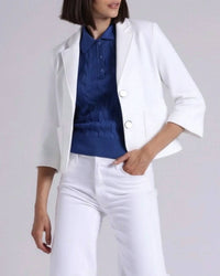Minnie Rose - Viscose Blend Shrunken Blazer