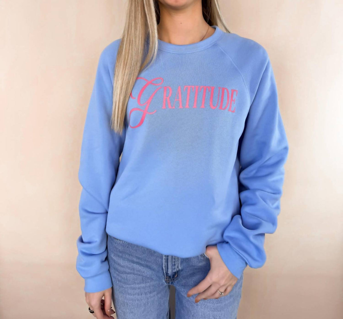 The Minted Olive - Gratitude Graphic Crewneck Sweatshirt