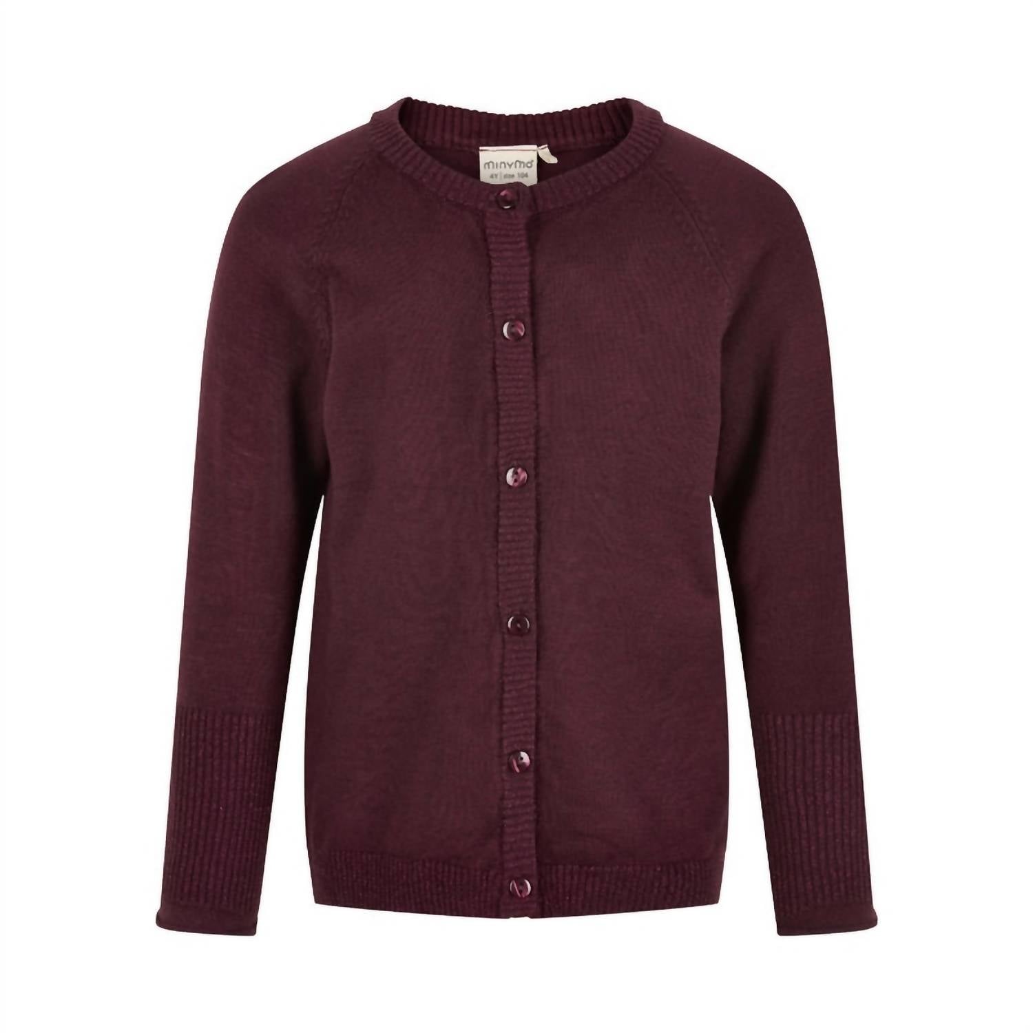 Minymo - Girls Cardigan With Buttons - clothing - kids - red