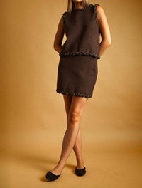 Miou Muse - Adeline Braided Knit Top